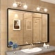 preview thumbnail 68 of 78, Extra Large Metal Frame Wall Mirror Black Tempered Glass for Bathroom