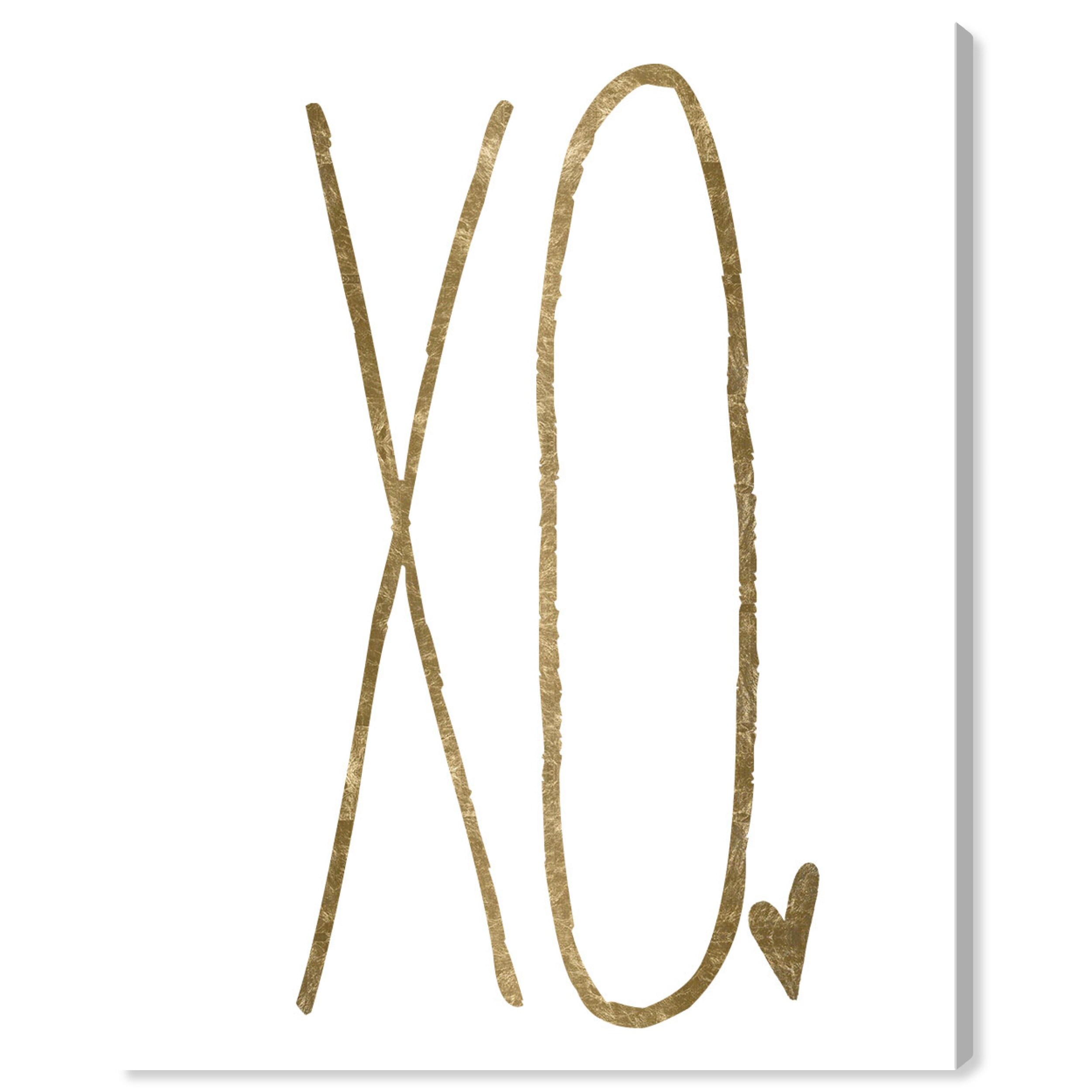 Oliver Gal 'Love Gold Letters' Typography and Quotes Wall Art Canvas Print  Love Quotes and Sayings - Gold, White - Bed Bath & Beyond - 32478612