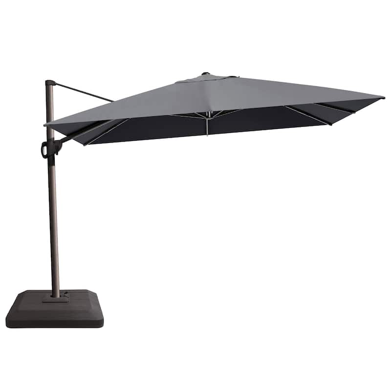 9 x 12 ft Outdoor Shade Patio Cantilever Offset Umbrella, Base Included