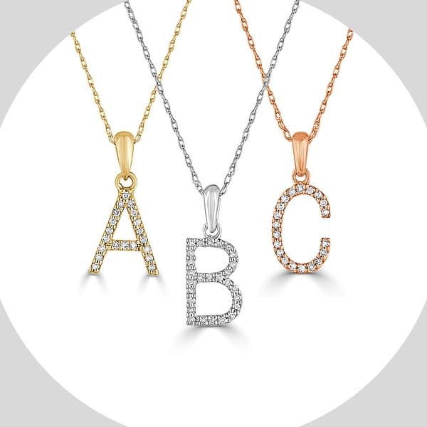 Diamond Initial Necklace 14 K Authentic gold P Alphabet Letter Pendant Cute Gift Diamond Initial Necklace 14 K Authentic gold P Alphabet Letter Pendant Cute Gift