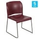preview thumbnail 23 of 88, 5 Pack 880 lb. Capacity Full Back Contoured Sled Base Stack Chair - 23.75"D x 19.5"W x 32"H