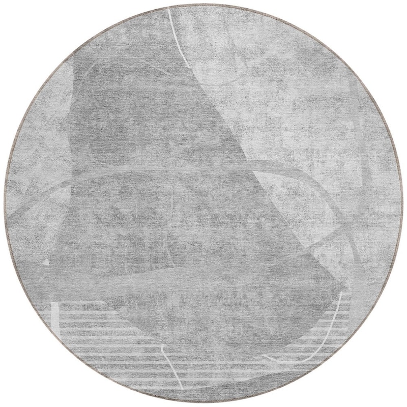 HomeRoots Abstract Transitional Rectangle Outdoor Rug