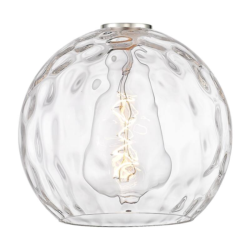 Innovations Lighting Athens Water Glass - 1 Light 10" Semi-Flush Mount