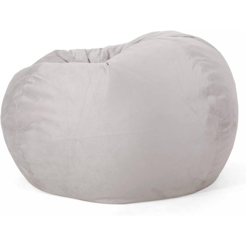 Comfortable High-Density Foam Bean Bag Chair for Kids and Adults, with Removable Microsuede Cover
