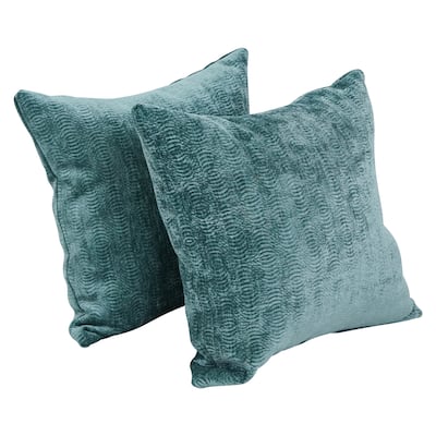 Blazing Needles 17-inch Square Throw Pillows (Set of 2)