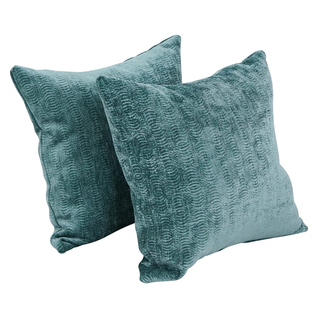 Blazing Needles 17-inch Square Throw Pillows (Set of 2)