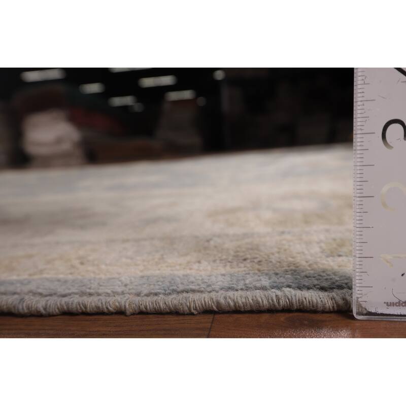 Floral Oushak Turkish Area Rug Handmade Wool Carpet - 8'1"x 9'10"