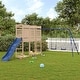 preview thumbnail 11 of 16, vidaXL Swing Set Outdoor Backyard Wooden Playground Equipment for Kids Age 3-8 123.6" x 210.6" x 81.5" Pine