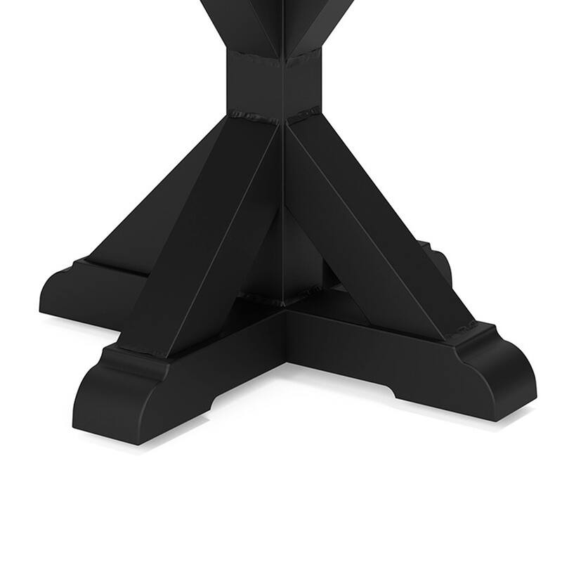 22.25 in. Black and Gray Square Metal End Table, Sturdy Build End Side Table for Living Rooms