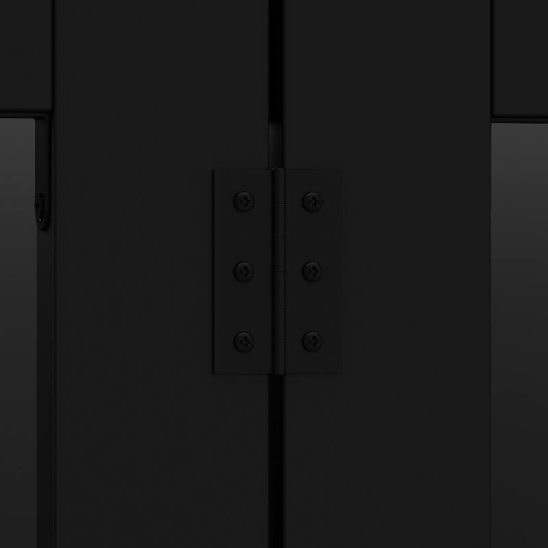 Furniture Style Dog Crate with Storage Drawers, Large Dog Kennel Cabinet with Wood Top, Double Door Pet Crate End Table