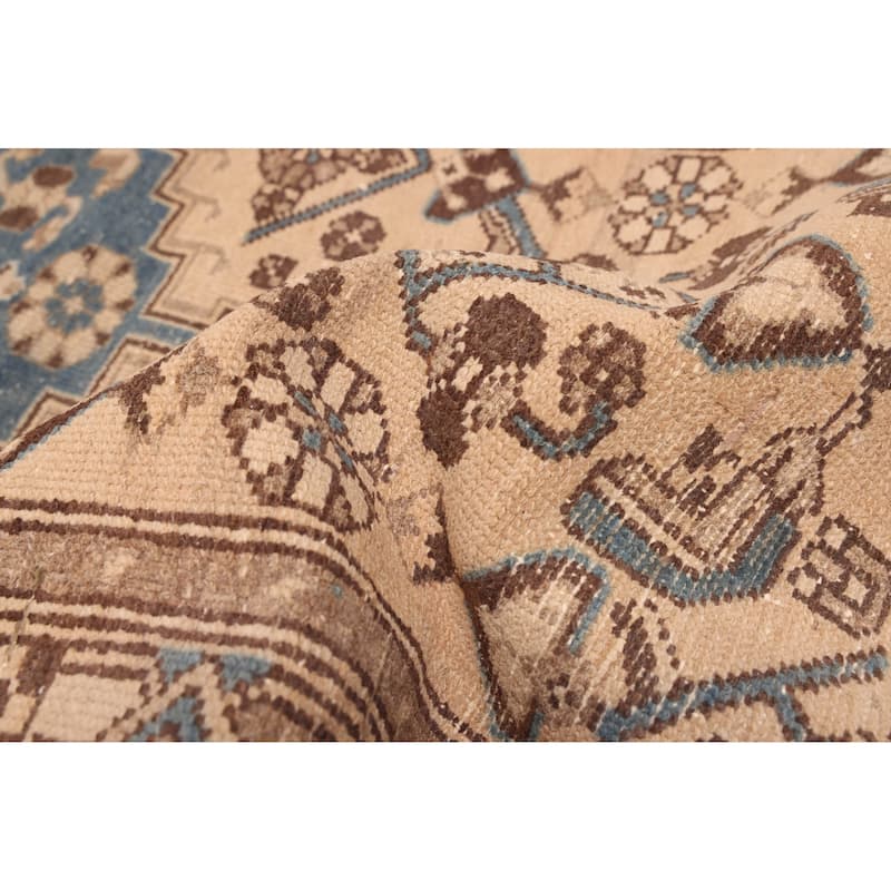 ECARPETGALLERY Hand-knotted Antalya Vintage Beige Wool Rug - 3'2 x 6'6