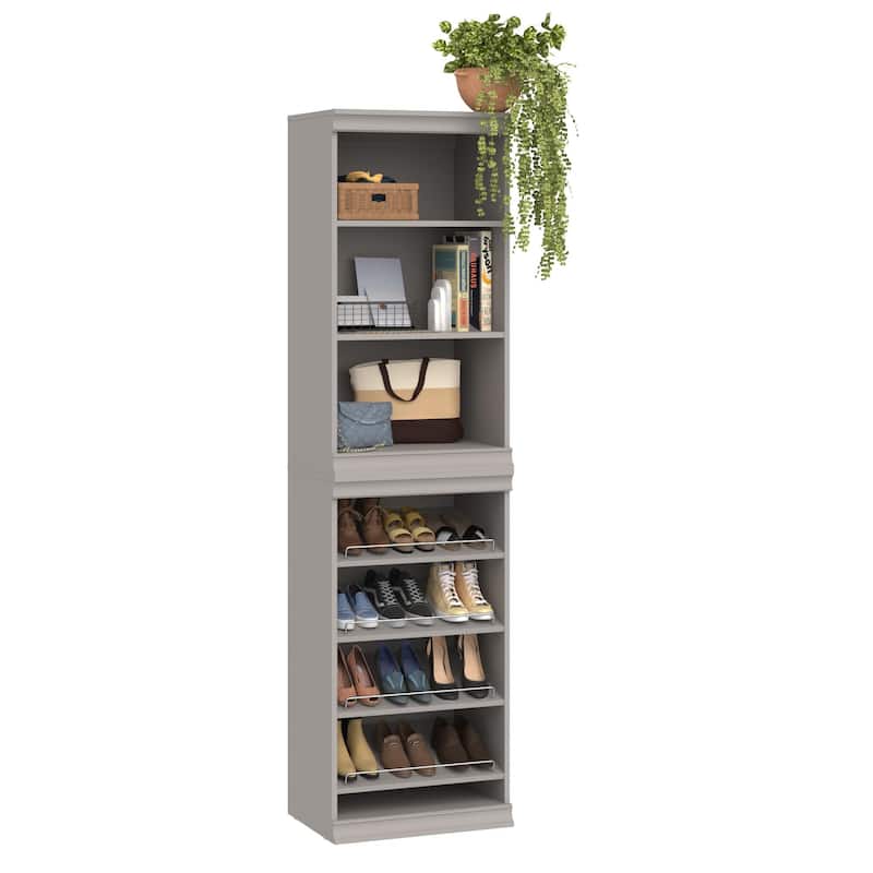 ClosetMaid Modular Storage 21.38-inch W 7-Shelf Wood Closet System with Shoe Storage