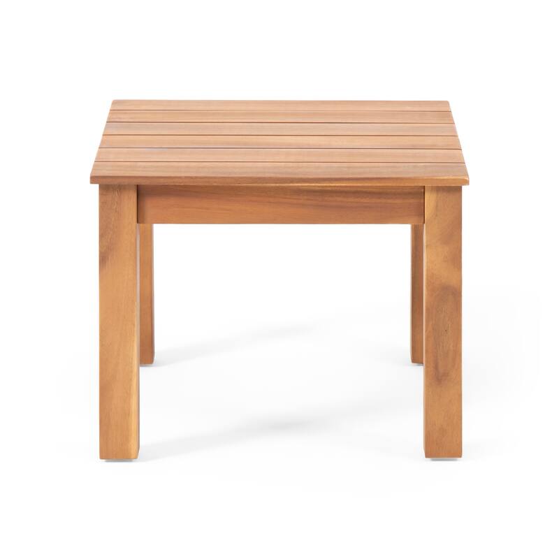 Temecula Outdoor Mid-Century Modern End Table by Christopher Knight Home - 19.75" W x 19.75" D x 15.00" H
