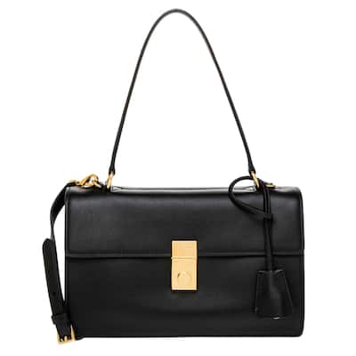 Prada soft sound medium leather shoulder bag