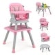 preview thumbnail 34 of 58, Costway 8-in-1 Baby High Chair Convertible Dining Booster Seat with Pink