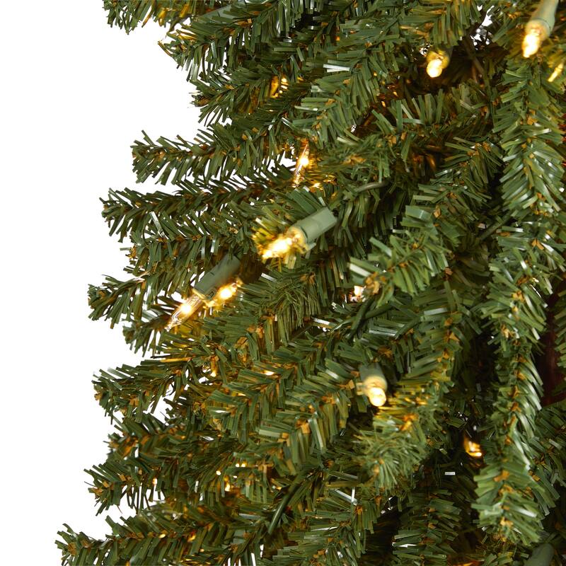 7' Grand Alpine Christmas Tree with 400 Clear Lights - Green