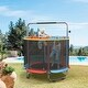 preview thumbnail 14 of 39, Kids Trampoline, Adjustable Toddler Trampoline with Safety Enclosure