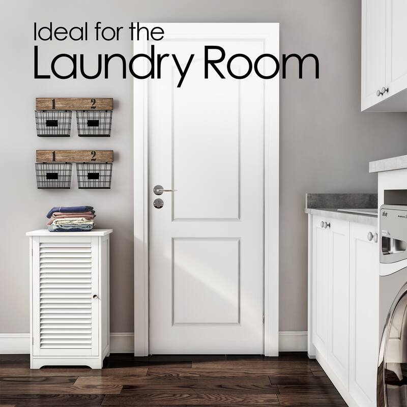 Lavish Home Modern Freestanding Bathroom Storage Cabinet