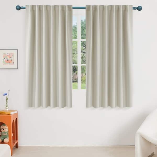 slide 2 of 82, Deconovo Thermal Insulated 45-inch Curtain (2 Panel) - 52 x 45
