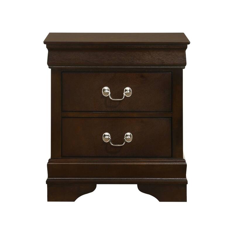 MDF Nightstand with 2 Drawers
