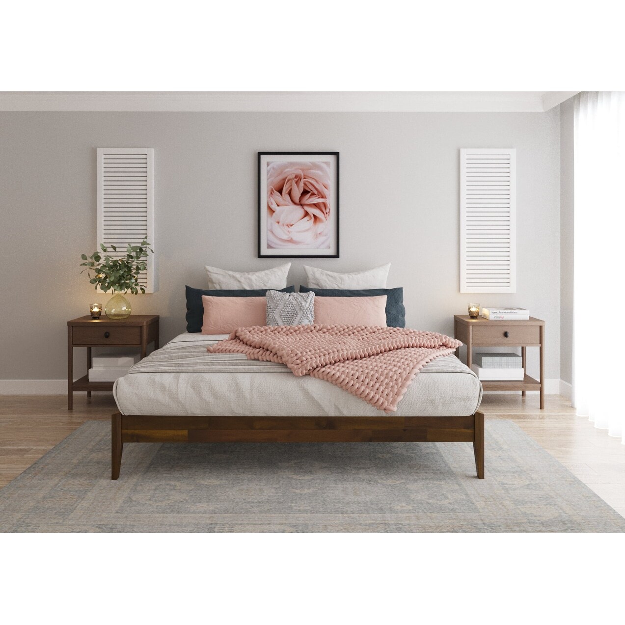 Wooden bed frame without headboard 2025