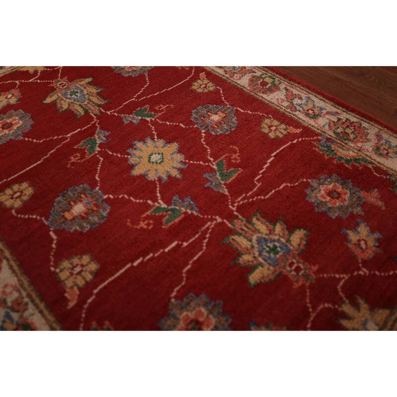 Floral Kazak Foyer Rug Handmade Red Oriental Wool Carpet - 2'0" x 3'0"