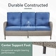 preview thumbnail 48 of 68, Outdoor Swivel Rocker Chairs with Sofa Table