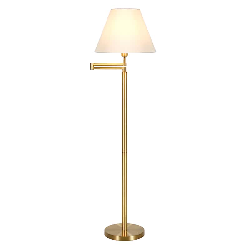 Moby Swing Arm Floor Lamp with Empire Shade