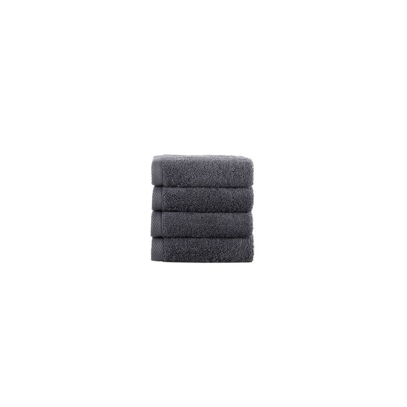 Brooks Brothers Solid Signature 4 pcs Wash Towels - Anthracite