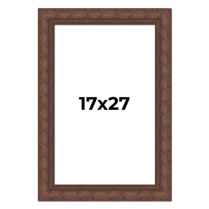 17x27 Frame Pewter Solid Wood Picture Frame Width 1.625 Inches | Interior Frame Depth 0.6875 Inches