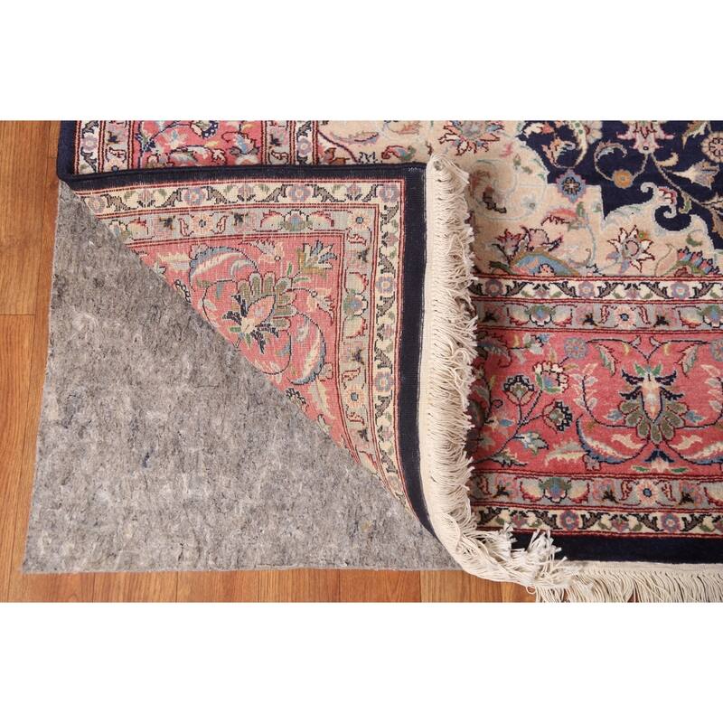 Vegetable Dye Floral Kashan Chinese Area Rug Hand-Knotted Wool Carpet - 6'0"x 9'2"