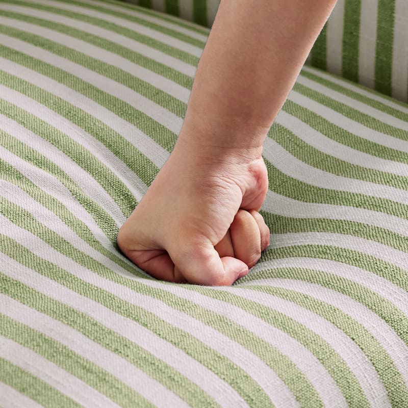 Upholstered Accent Sofa Linen Club Chair with Legs for Living Room