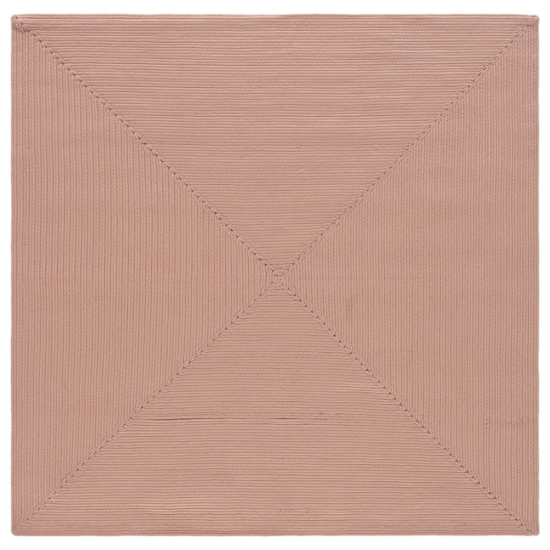 SAFAVIEH Handmade Braided Anthi Casual Rug - 5' Square - Peach