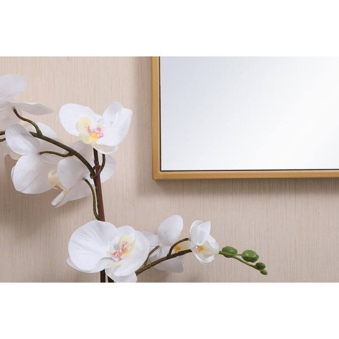 Elegant Lighting Eternity 28" x 18" Rectangular Flat Metal Framed