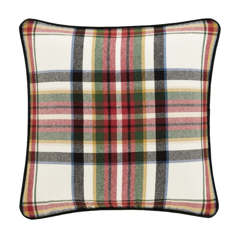 Christopher Plaid 20" Square Decorative Throw Pillow
