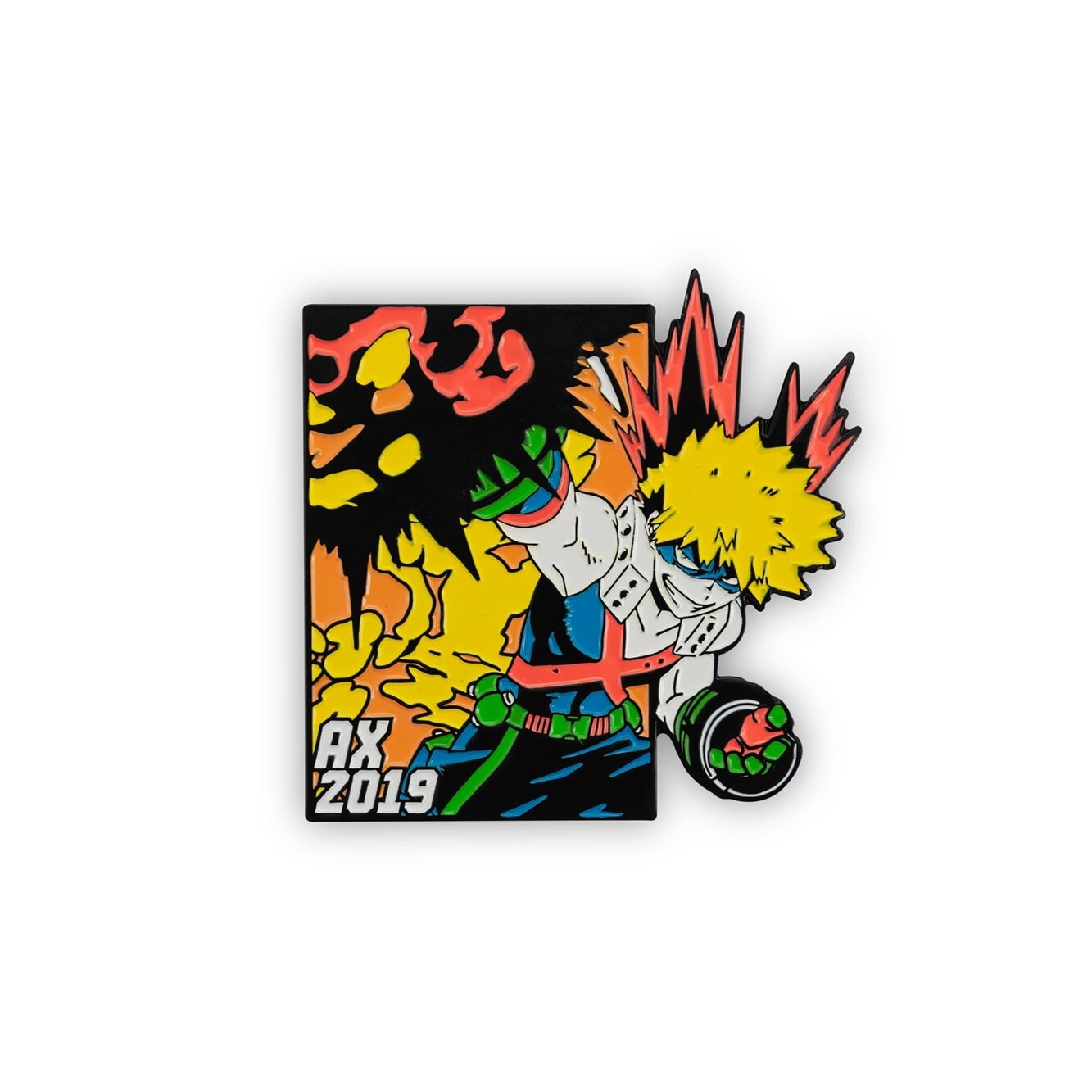 Shop My Hero Academia Katsuki Bakugo Pin Exclusive 2 Inch Tall 2019 Anime Expo Pin Multi Colored Overstock 30660294