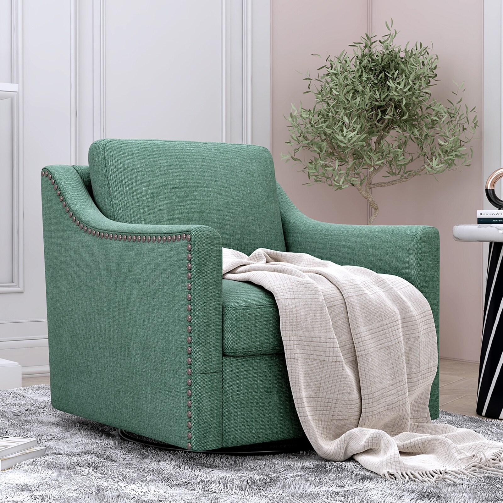 Green new arrivals fireside chair