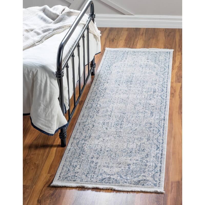 Traditional Falmouth Collection Area Rug - Gray - 2'2"x6'