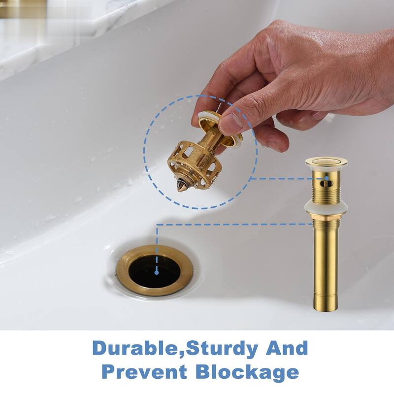 Single Handle Bathroom Faucet with Pop Up Drain