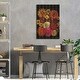preview thumbnail 2 of 1, Zinnia Print On Wood by Maz Ghani - Multi-Color