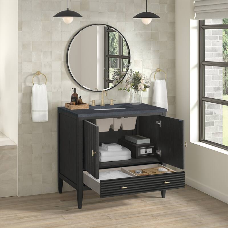 James Martin Vanities 485-V36-3CSP Myrrin 36" Single Basin Wood Vanity