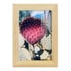 preview thumbnail 37 of 138, Pink Yellow Cactus III -Framed Print w/glass-Cherry Red 4x6 - Natural