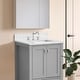 preview thumbnail 10 of 15, Prismosaic 24 in. Lunar Gray Vanity with Countertop & Splash, Single Sink