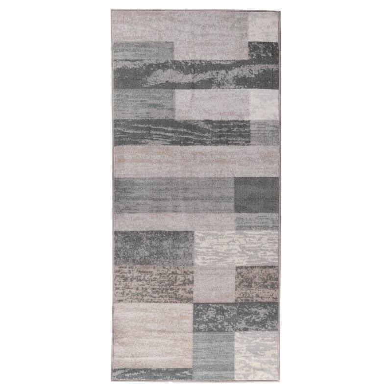 Superior Rockwood Modern Geometric Washable Indoor Runner or Area Rug