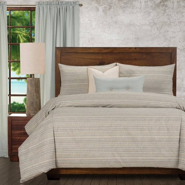Sandpiper Stripe Ocean Coastal Stripe Duvet Cover and Insert Set. Opens flyout.