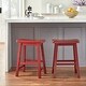 Thumbnail 4, Simple Living Belfast 24-inch Saddle Stool (Set of 2). Changes active main hero.