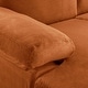 preview thumbnail 51 of 64, Velvet Upholstered L-Shape Sectional Sofa
