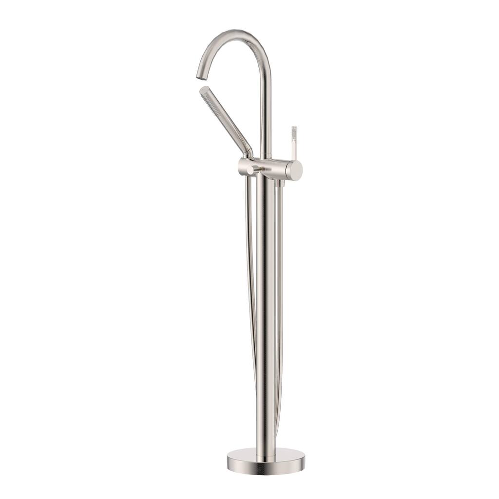 Ruvati Lucia Single Handle Freestanding Tub Bathroom Faucet in Brushed Nickel - RVF5338BN - 7'6" x 9'6"