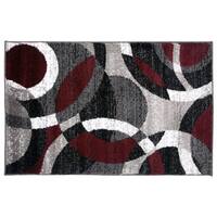 Shop Gertmenian Thera Shag Sketchy Circle Grey Handmade Area Rug