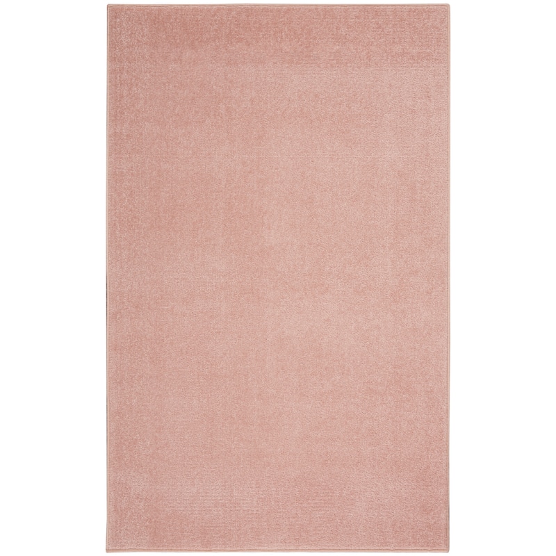 Nourison Modern Solid Indoor/Outdoor Area Rug - 3' x 5' - Pink